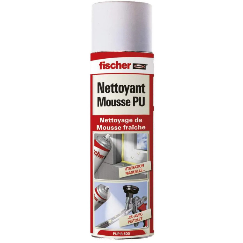 Nettoyant Mousse expansive PU, compatible pistolet, 500 ml