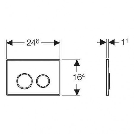 Placa SIGMA 20 de acero inoxidable, para UP320