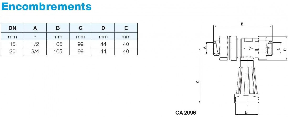 Disconnecteur Socla CA2096 DN 20x27