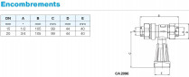 Disconnecteur Socla CA2096 DN 20x27