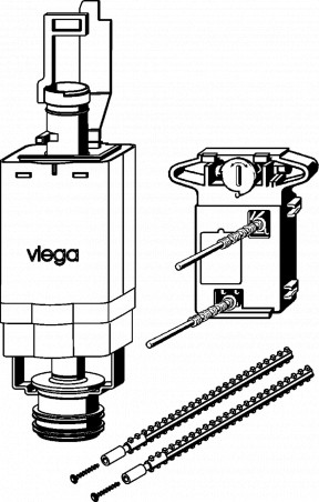 Drain valve for VIEGA ECO-PLUS support frame from 1999 to 2019