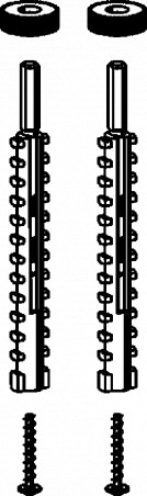 Nut set for VIEGA ECO-PLUS support frame from 2007 to 2019