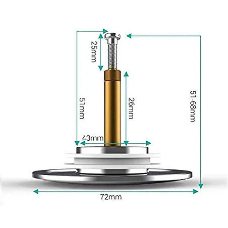 Bathtub drain valve for VIEGA SIMPLEX, MULTIPLEX