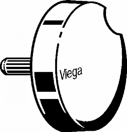 Bathtub waste wheel for VIEGA SIMPLEX model