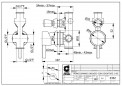 Chrome shower enclosure mixer with 2 functions