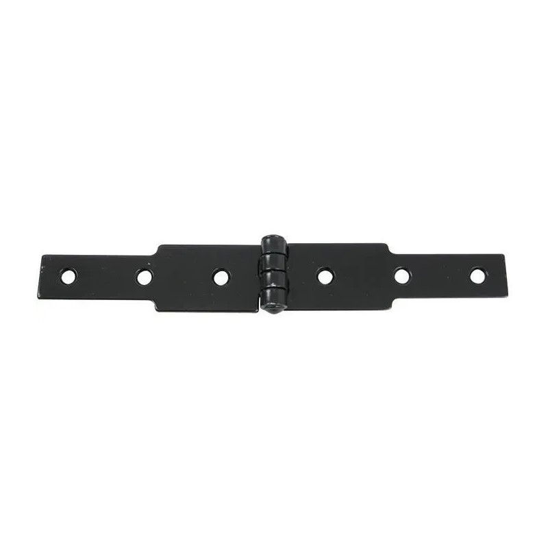 Congealed hinges, 30 x 3 mm, 2 x L.100 mm, black