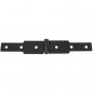 Congealed hinges, 30 x 3 mm, 2 x L.100 mm, black