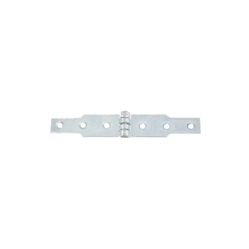 Congealed hinge, 30 x 3 mm, 2 x L.100 mm, white zinc-plated