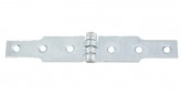 Congealed hinge, 30 x 3 mm, 2 x L.100 mm, white zinc-plated