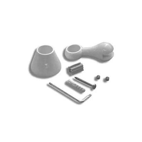 Kit de roulements avec supports LUNES R Blanc / Chromé