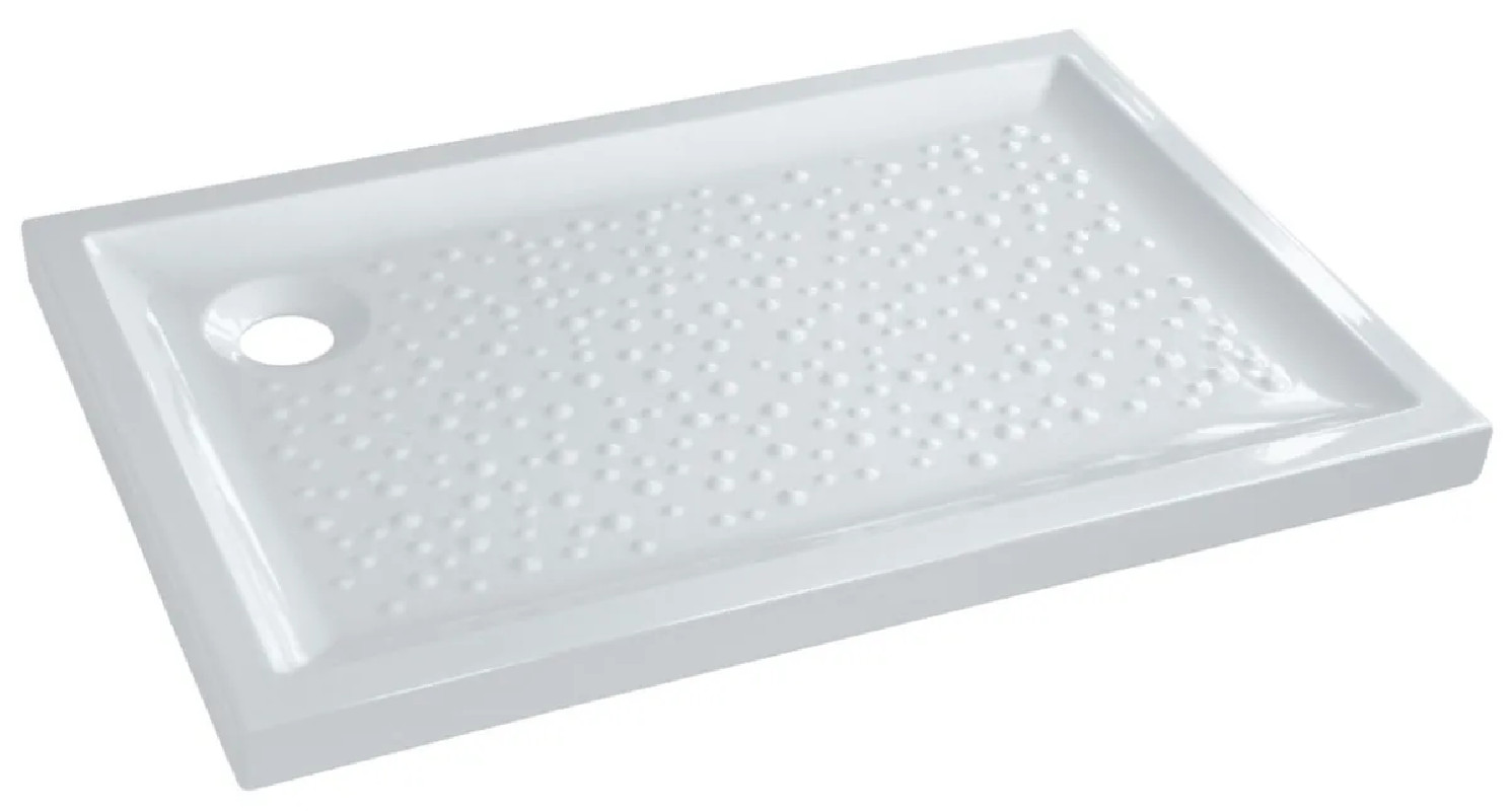 Extra-flat shower tray in stone, BASTIA XP, to lay down, 100x80