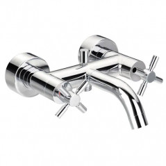 Tiffany Sink Mixer: Beccuccio girevole, nichel satinato