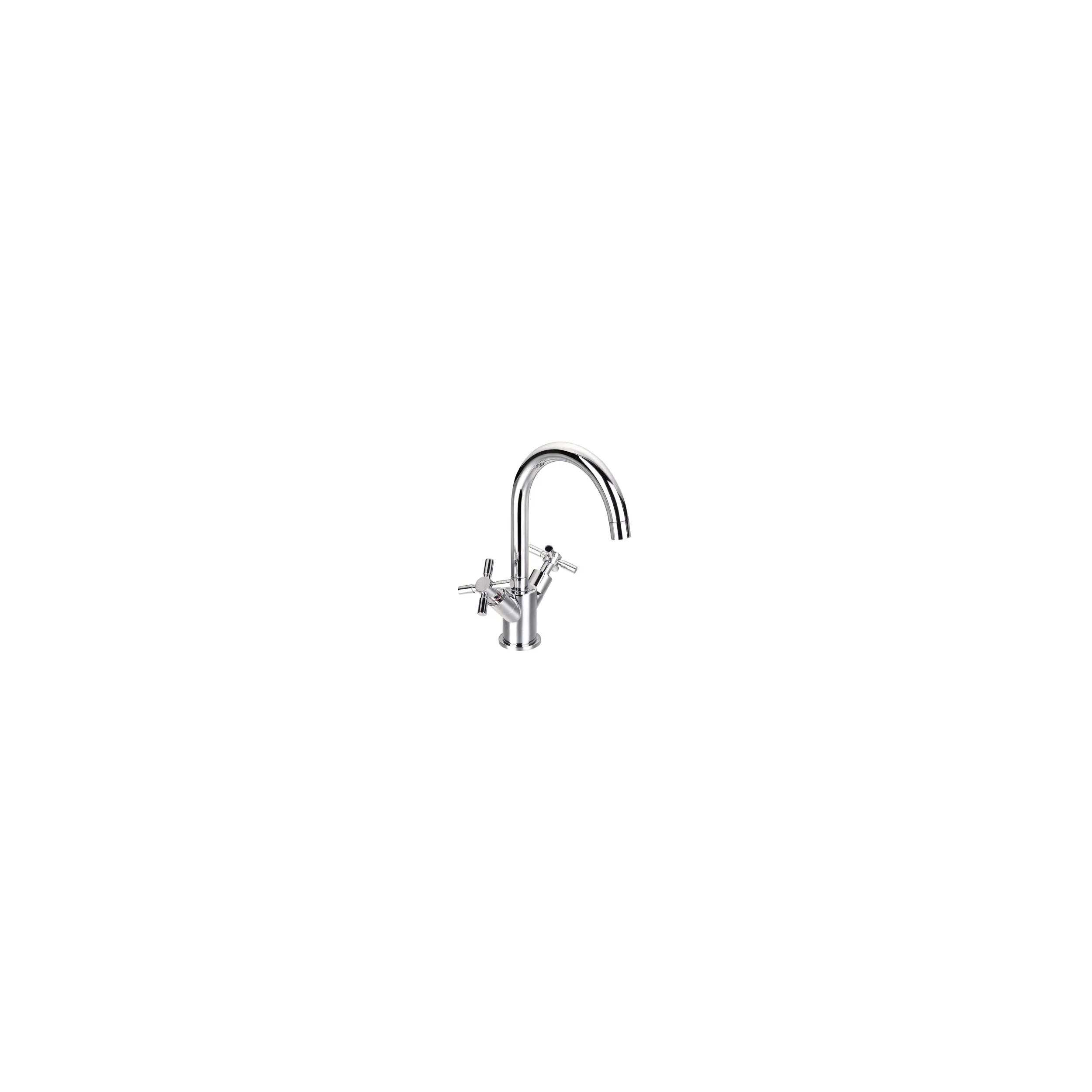 Tiffany Sink Mixer: Swivel spout, satin nickel