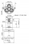 3-way diverter cartridge for concealed mixers