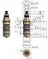 Thermostatic cartridge 1/2 for square mixer