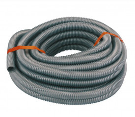 Grey PVC reinforced hose, diameter 38mm - 20M coil.