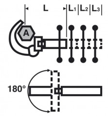 Sanicrom® reversible washbasin key