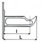 Cast iron radiator support Curtain type 180 mm white epoxy