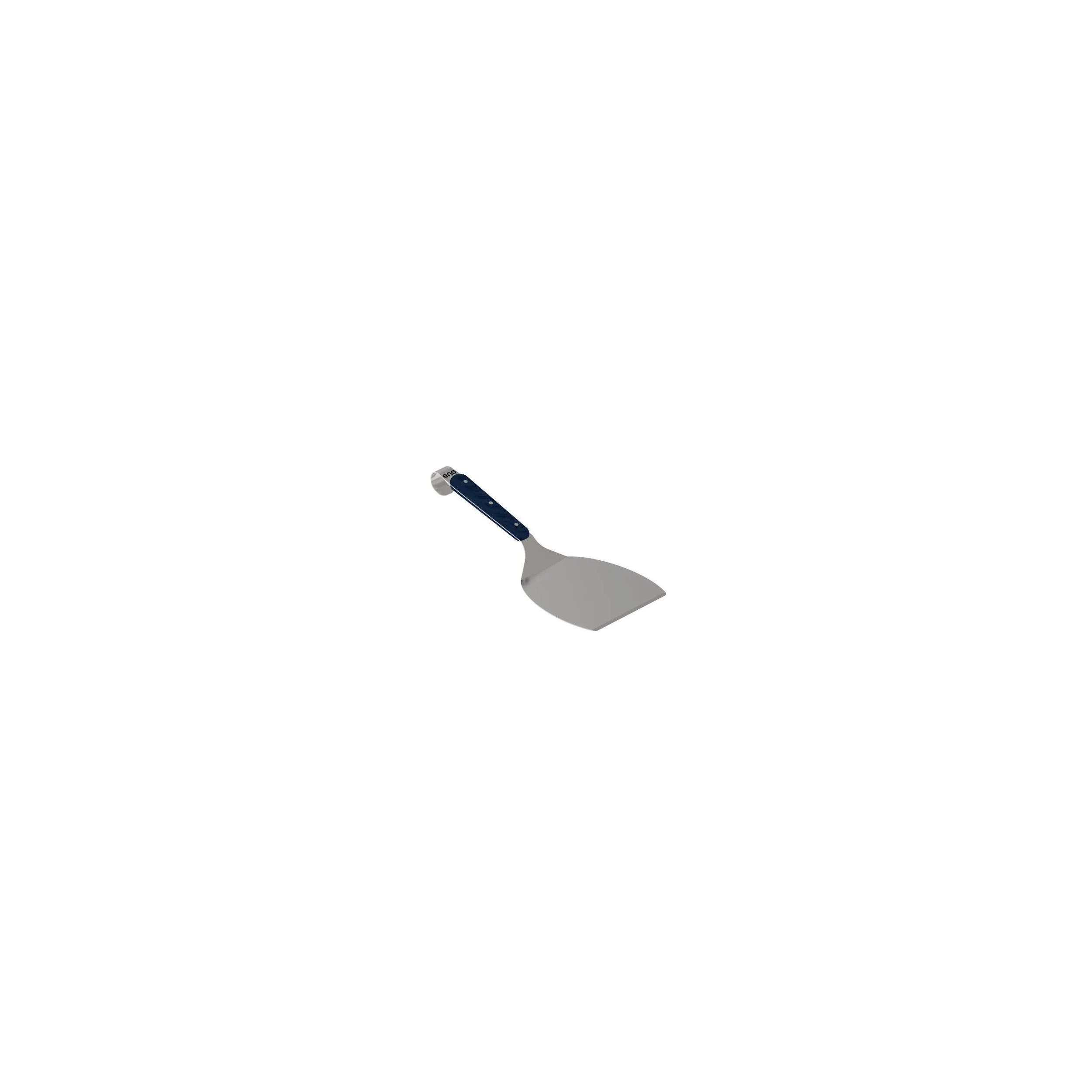 Extended stainless steel spatula