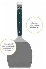 Wide spatula, standard, stainless steel