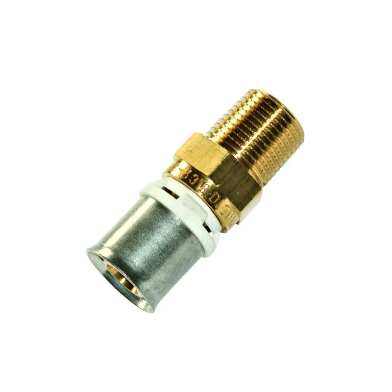 20x27/26mm male multi-layer nickel-plated brass fitting, lead-free