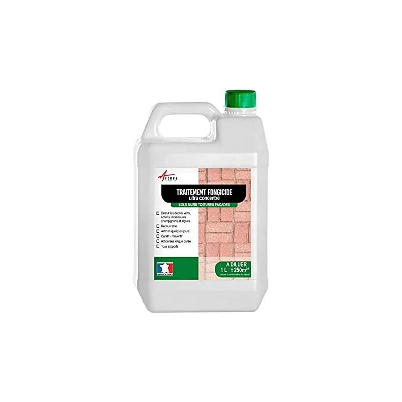 Traitement anti mousse ultra concentré 1 litre pour 250m²