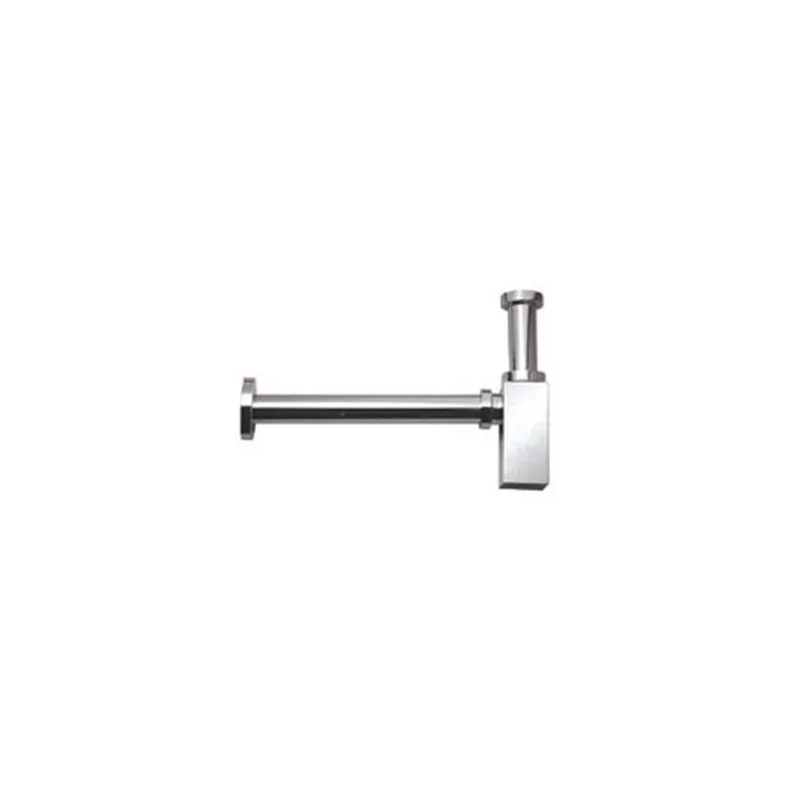 Design square washbasin trap chrome-plated brass