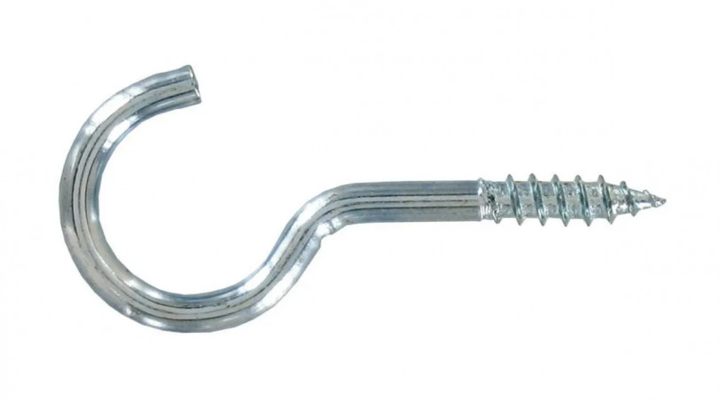 Zinc hooks, 2.5 x 10 sc, 18 pieces