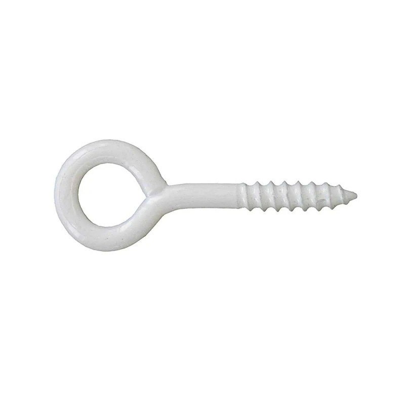 Screw-in spike, white steel, rilsanized, 2.5x10 sc, 15 pieces