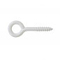 Screw-in spike, white steel, rilsanized, 2.5x10 sc, 15 pieces