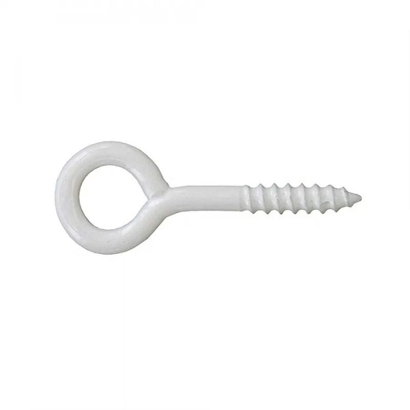 Screw-in spike, steel, white, rilsanized, 4.5 x 35 sc, 4 pieces