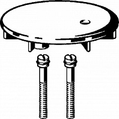 Verchromte Platte für TEMPOPLEX Duschabfluss Durchmesser 112mm