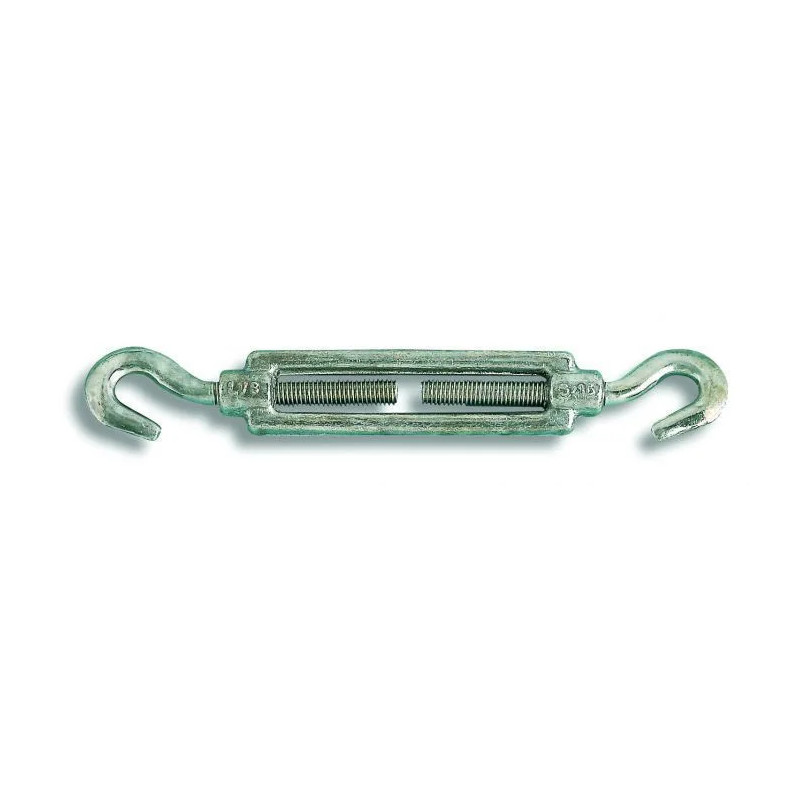 Tensioner 2 hooks made of galvanized steel for cables d. 5mm up to 25kg, 1 piece