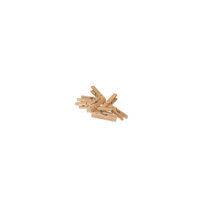 Wooden clothes pegs, 24 pieces