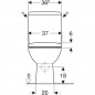 GEBERIT Renova Stand-WC-Paket, waagerechter Abgang, Standard-Sitz