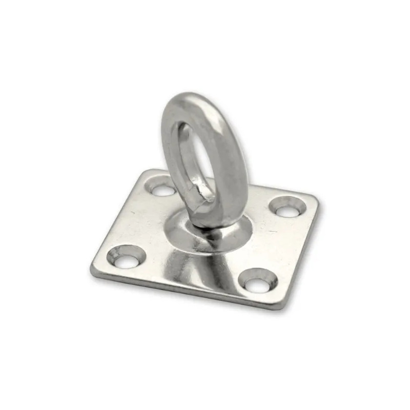 Movable ring on plate, stainless steel 