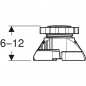 Set aus 9 Duschwannenfüßen, die von 60 bis 120 mm verstellbar sind.