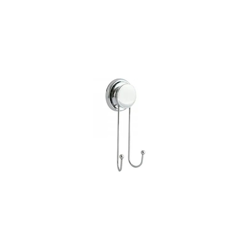 Double hooks with chrome mega suction cup Milady