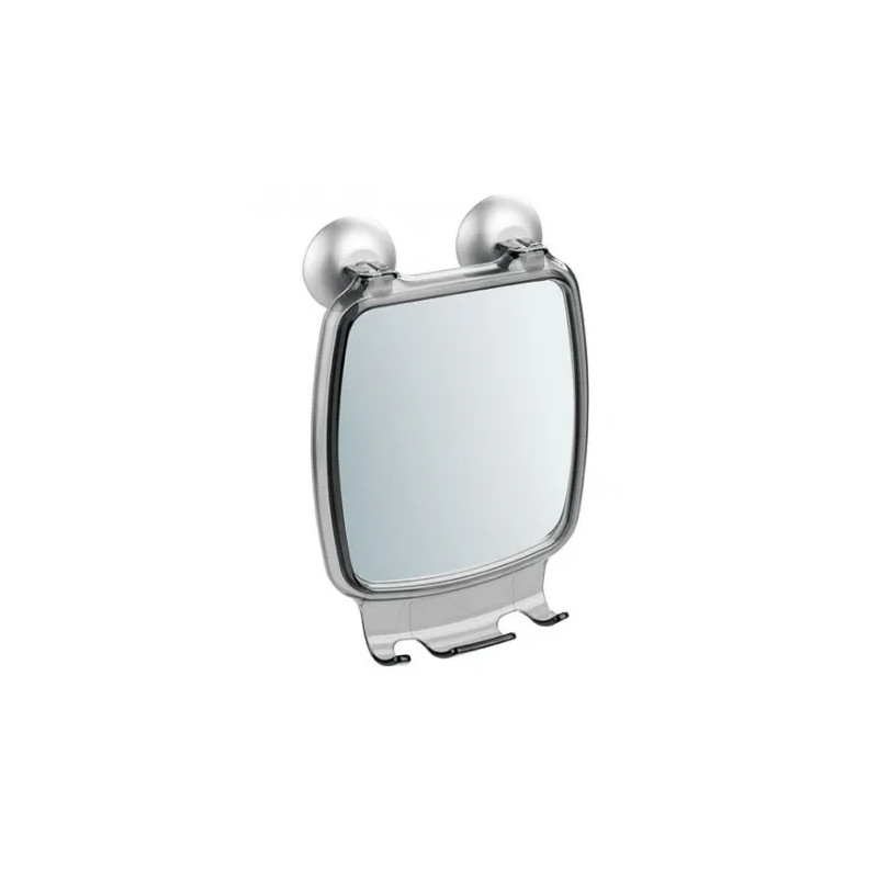 Suction cup mirror with 2 ULTRA POWER LOCK hooks