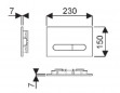 White SELLES control plate for SULLY and BASTIA