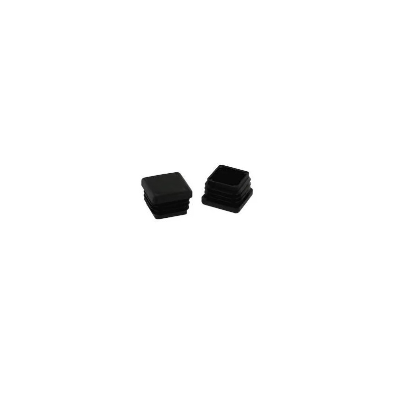 Wrap-around end cap, square, 22 x 22 mm, 4 pcs