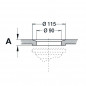 Single sink drain diameter 90mm, automatic, with handle