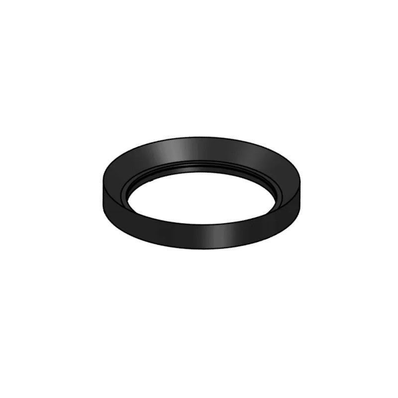 Black gasket 00285B for sink drain, 72x50x9 mm