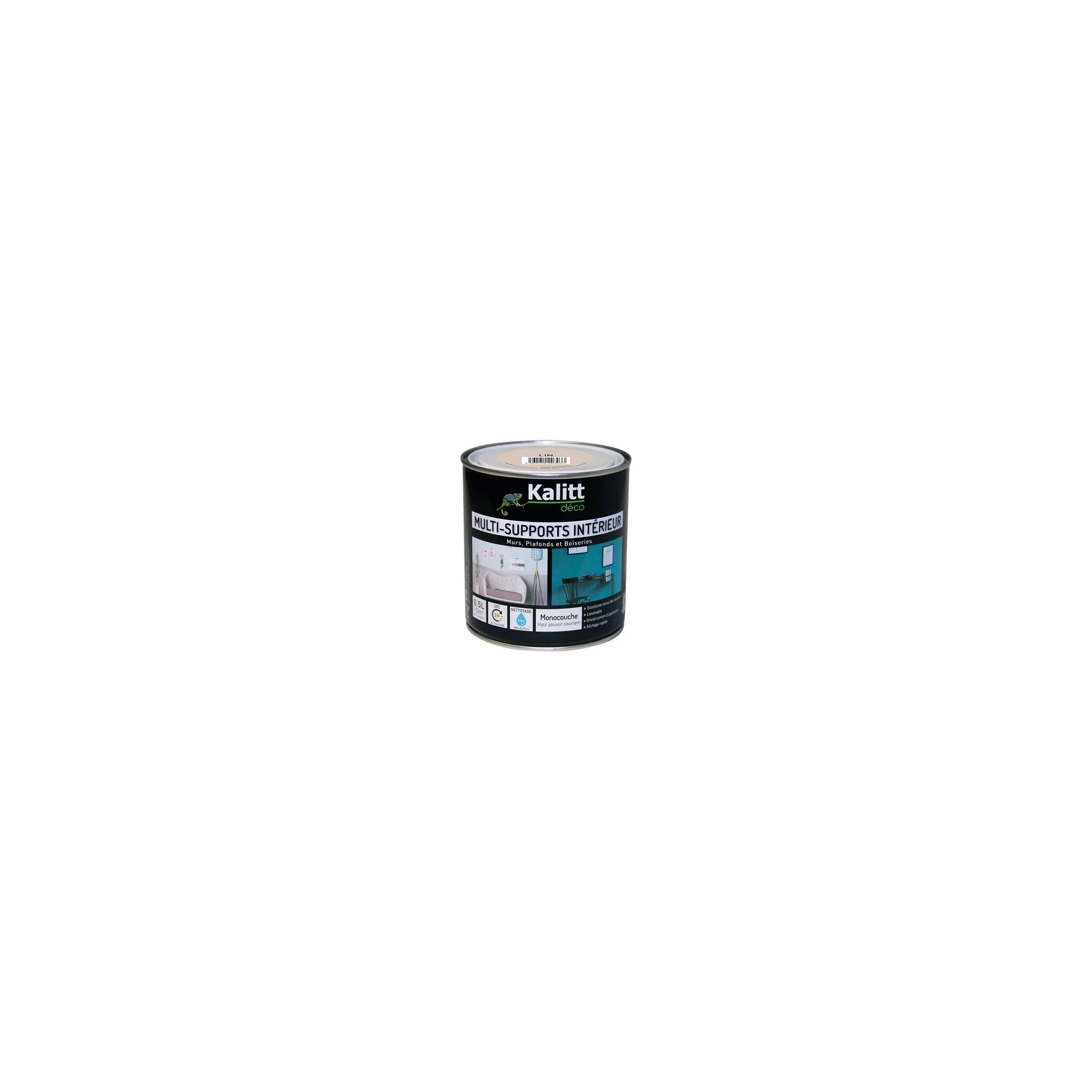 Peinture multi-support satin lin 0.5 litre 