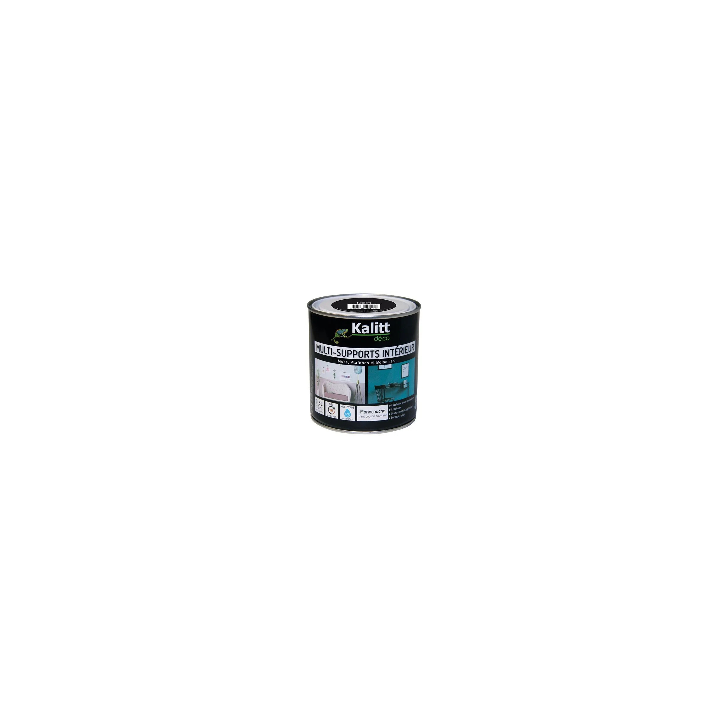 Peinture multi-support satin blanc 0.5 litre 