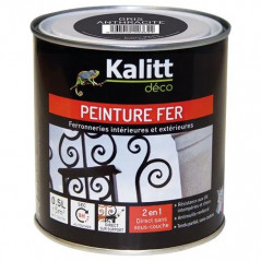 Peinture fer antirouille brillant gris anthracite 0.5 litre 