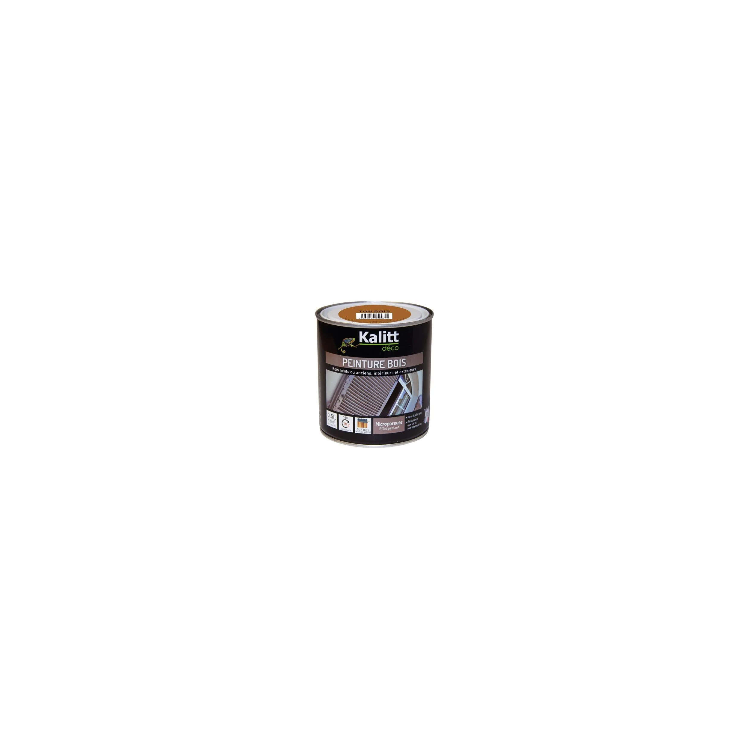 Peinture bois acrylique satin ton bois 0.5 litre 