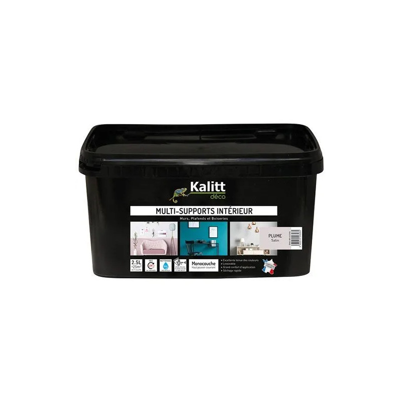 Multi-support paint satin feather 2.5 liter 