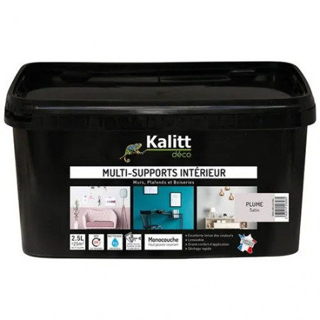 Peinture multi-support satin blanc 0.5 litre 