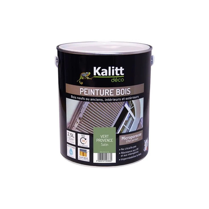 Pintura para madera verde Provenza satinada 2,5 litros 